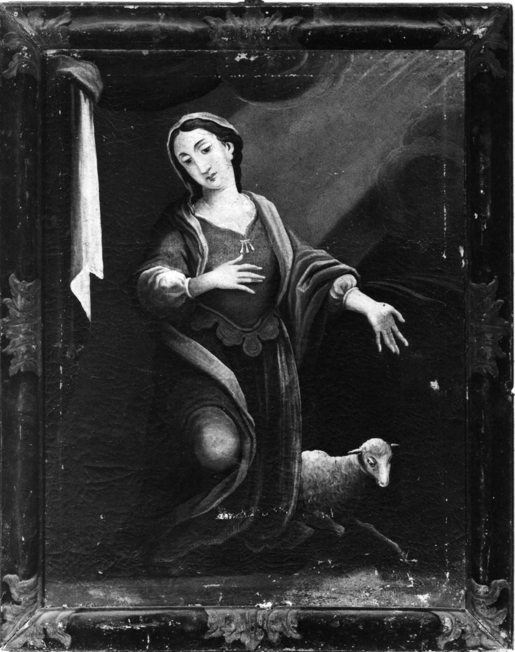 Sant'Agnese (dipinto, opera isolata) di Botta Paolo Amedeo (bottega) (fine sec. XVIII)