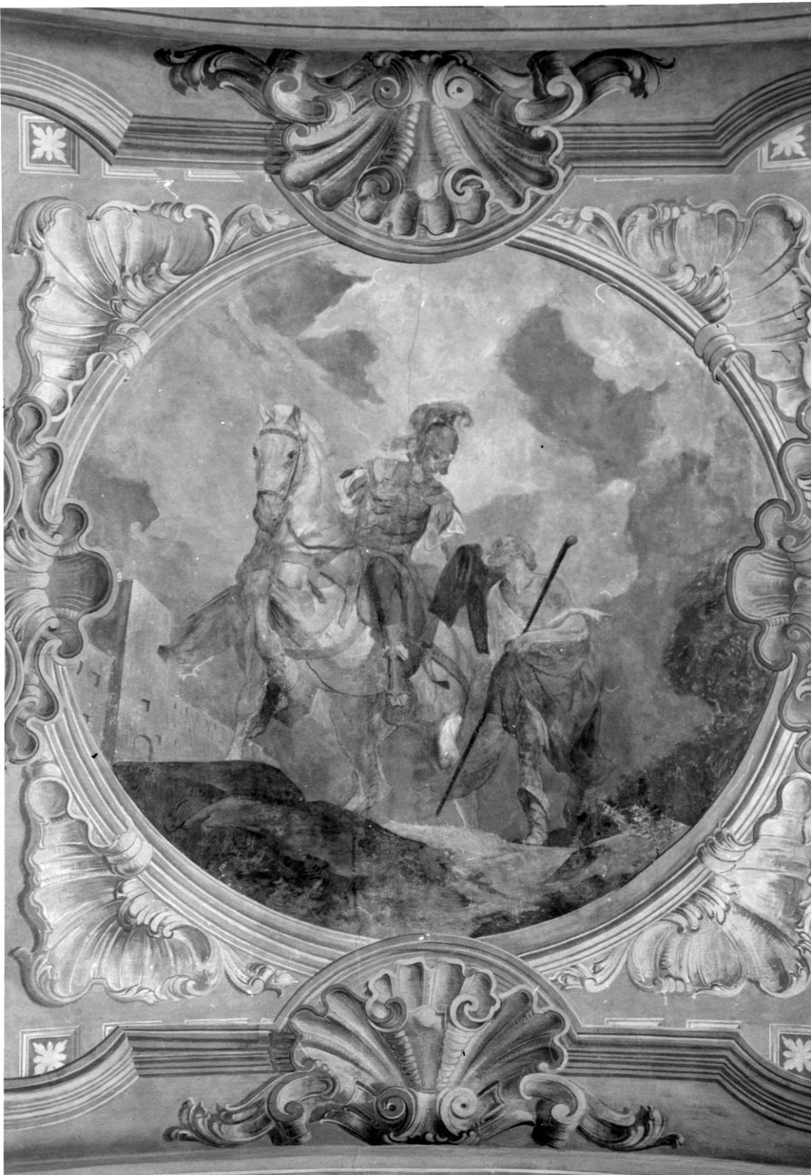 San Martino dona parte del mantello al povero (dipinto) di Boasso Giorgio Lauro, Siffredi Federico - ambito piemontese (inizio sec. XX)