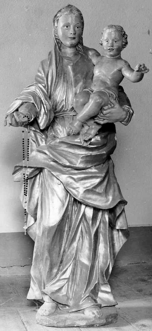 Madonna del Rosario (statua, opera isolata) - ambito ossolano (seconda metà sec. XVII)