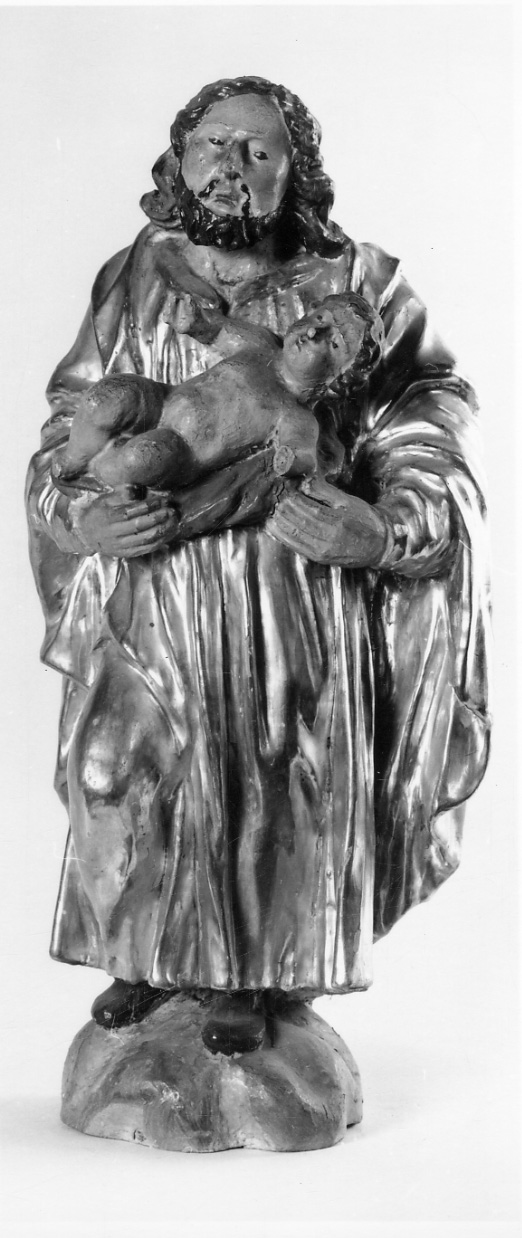 San Cristoforo (statua, opera isolata) - ambito ossolano (prima metà sec. XVII)