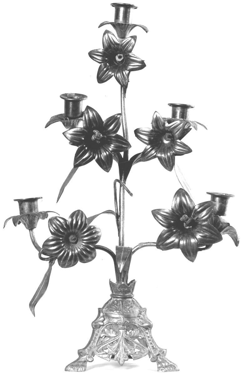 candelabro, serie - ambito italiano (primo quarto sec. XX)