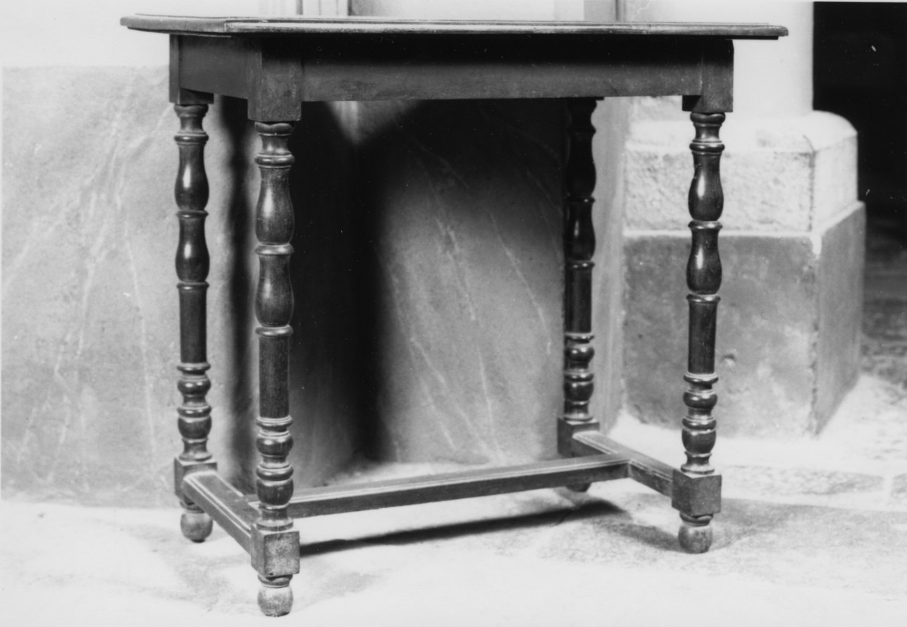 tavolino, serie - bottega piemontese (seconda metà sec. XIX)