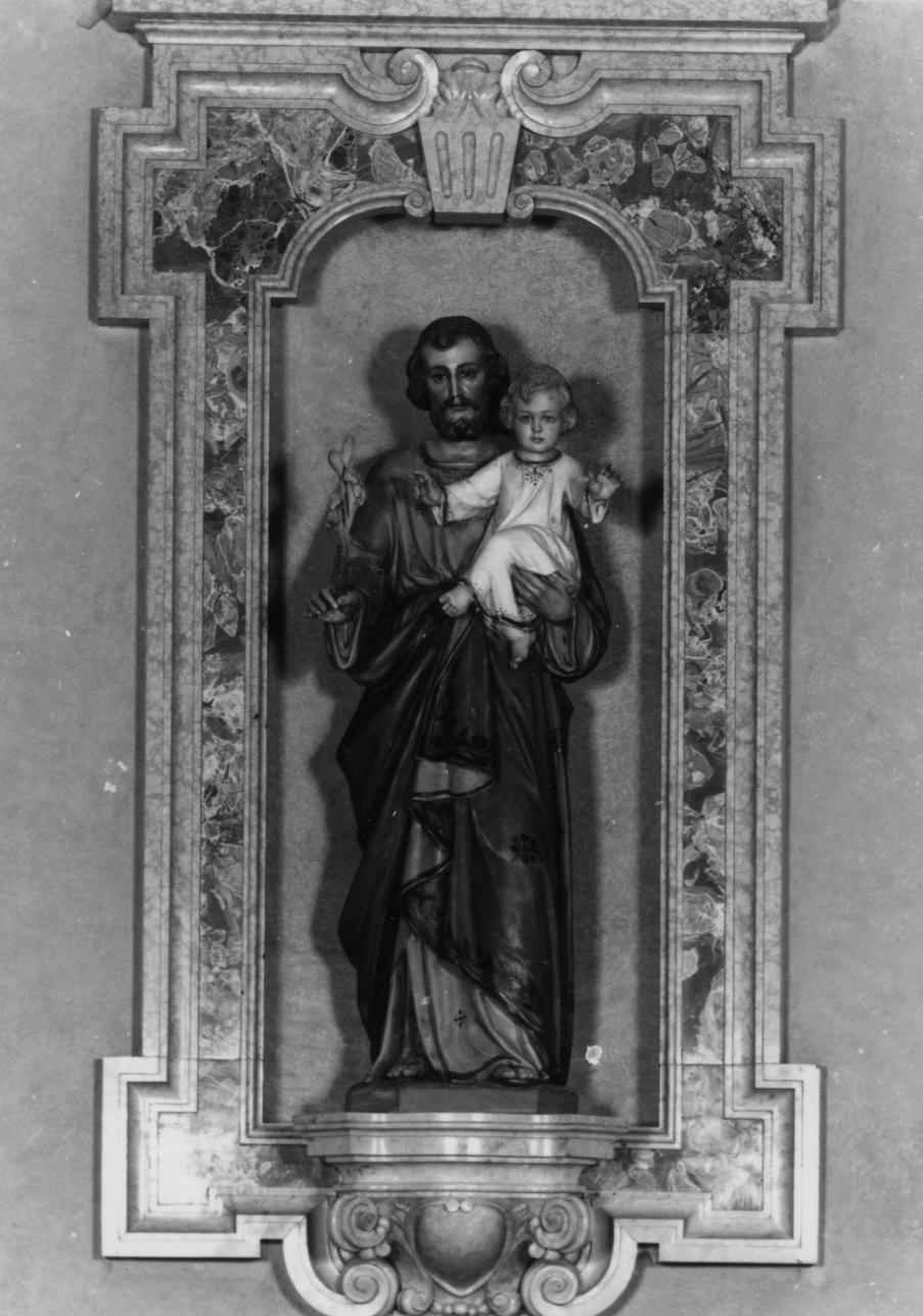 San Giuseppe e Gesù Bambino (scultura, opera isolata) - ambito piemontese (primo quarto sec. XX)