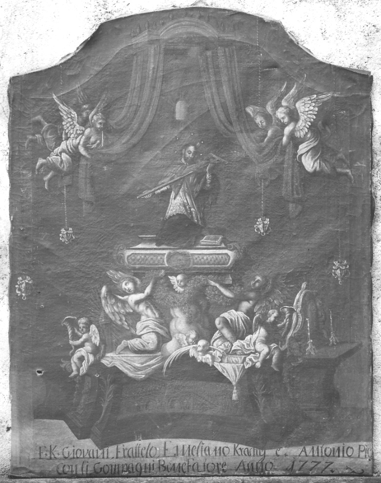 San Luigi Gonzaga (dipinto, opera isolata) - ambito cusiano (ultimo quarto sec. XVIII)