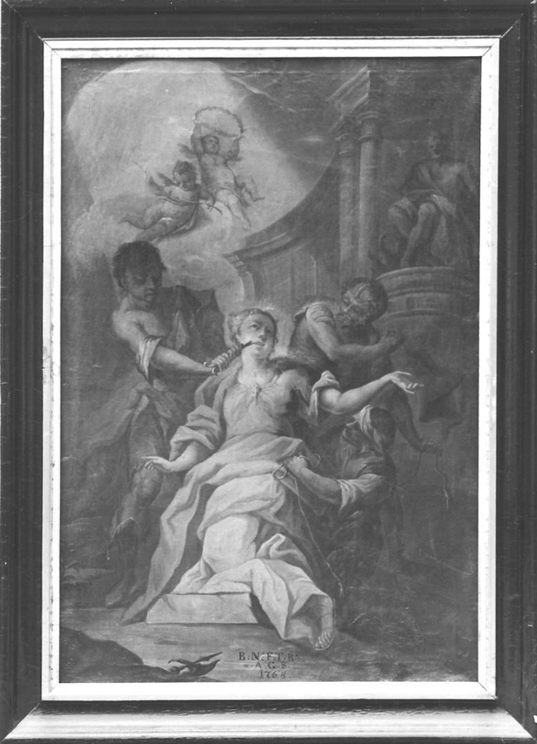 martirio di Sant'Apollonia (dipinto, opera isolata) - ambito cusiano (terzo quarto sec. XVIII)