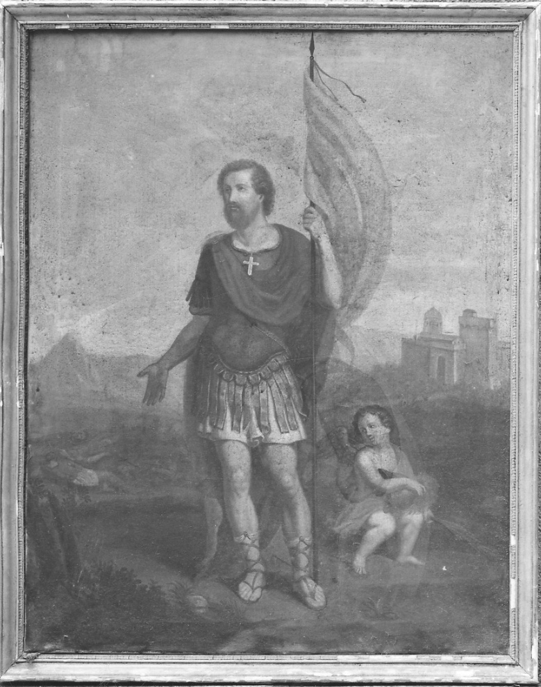 Santo martire (dipinto, opera isolata) - ambito cusiano (seconda metà sec. XIX)