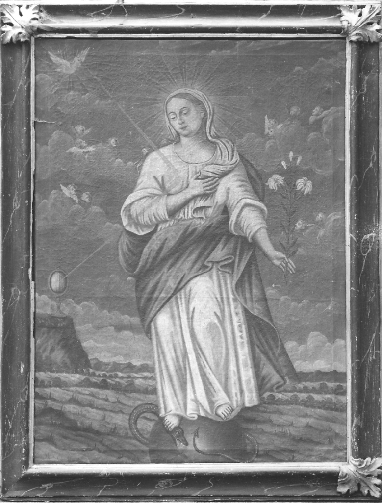Madonna Immacolata (dipinto, opera isolata) - ambito cusiano (ultimo quarto sec. XVII)