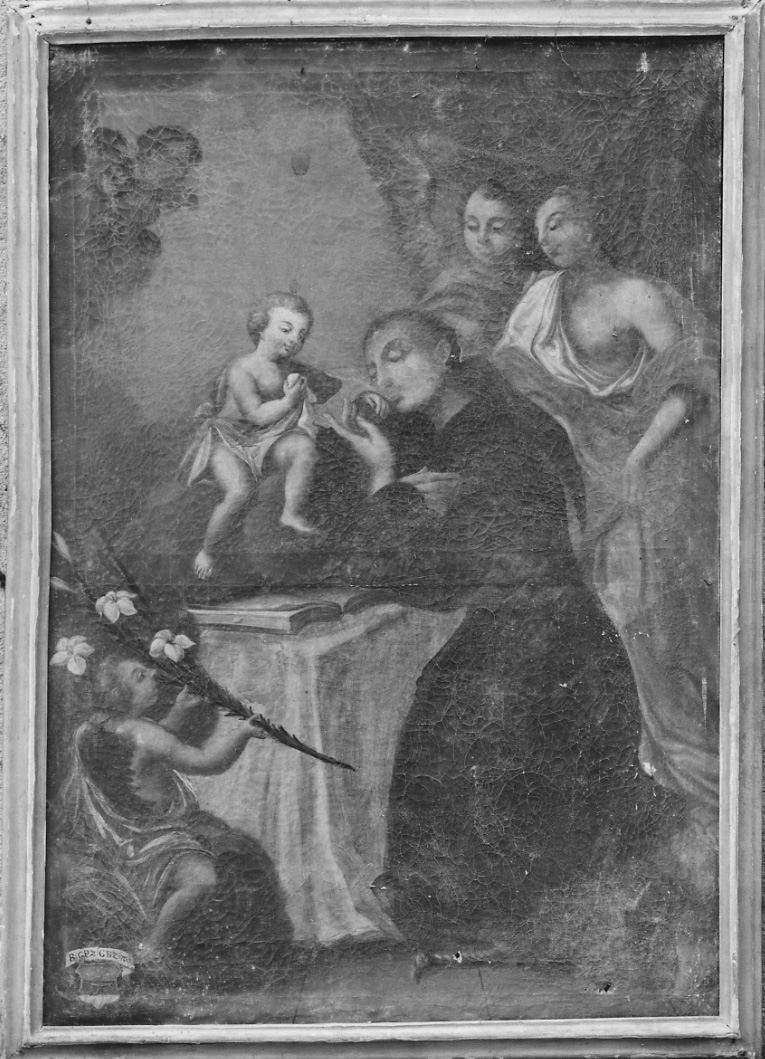 Sant'Antonio da Padova (dipinto, opera isolata) - ambito cusiano (metà sec. XVIII)