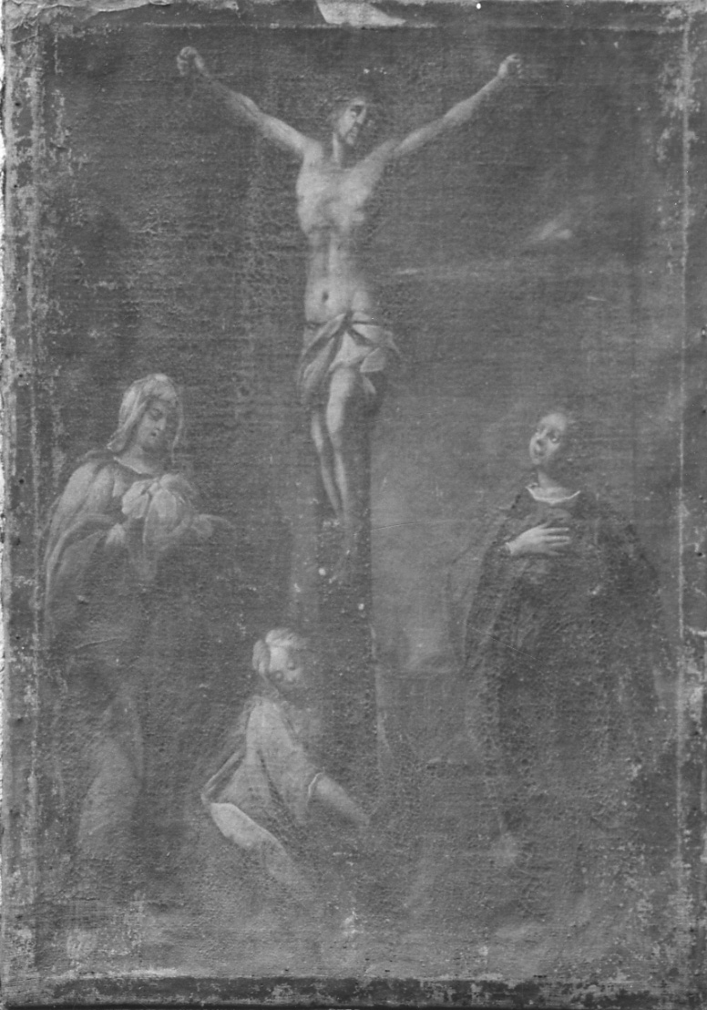 crocifissione di Cristo (dipinto, opera isolata) - ambito cusiano (metà sec. XVIII)