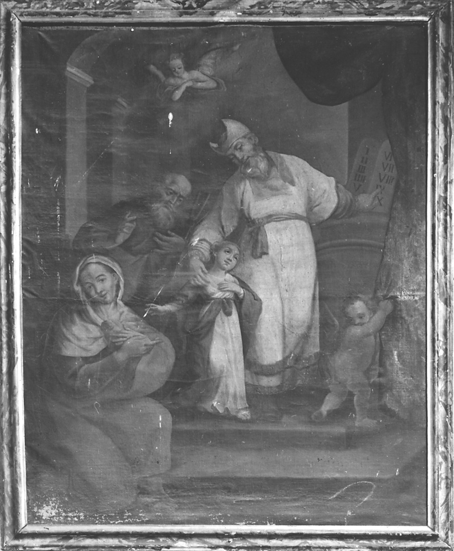 presentazione di Maria Vergine al tempio (dipinto, opera isolata) - ambito cusiano (metà sec. XVIII)