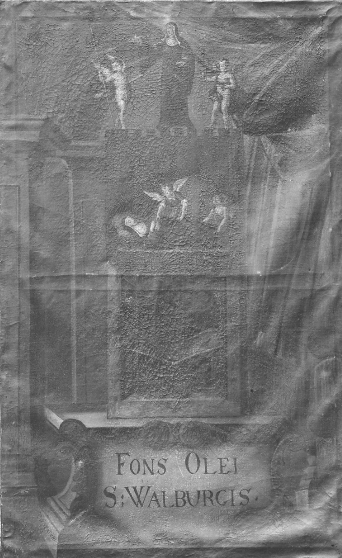 sepolcro di Santa Walpurga (dipinto, opera isolata) - ambito cusiano (metà sec. XVIII)