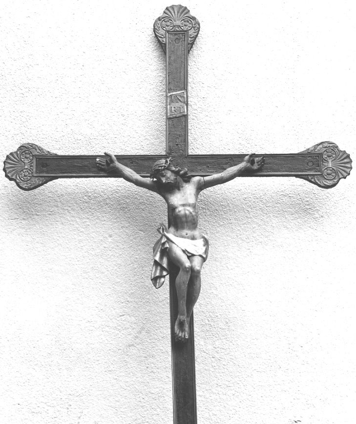 Cristo crocifisso (croce processionale, opera isolata) - ambito italiano (prima metà sec. XIX)