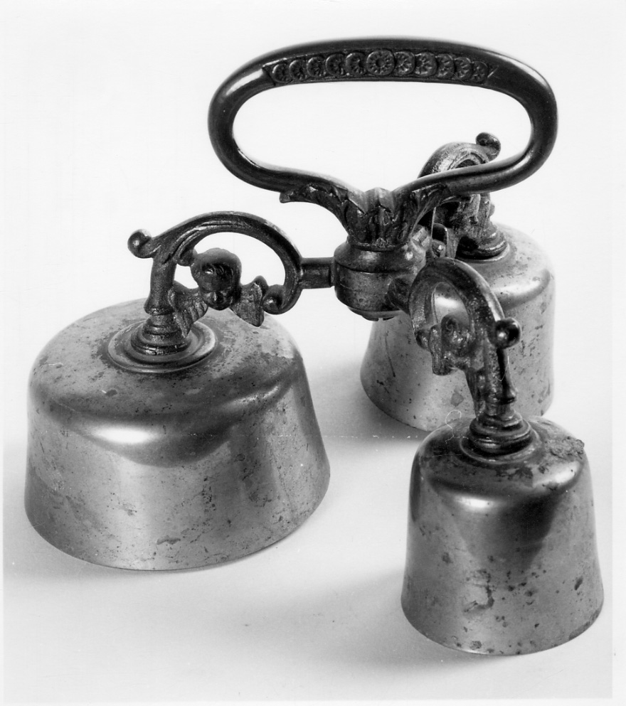 campanello d'altare multiplo, opera isolata - ambito piemontese (prima metà sec. XIX)