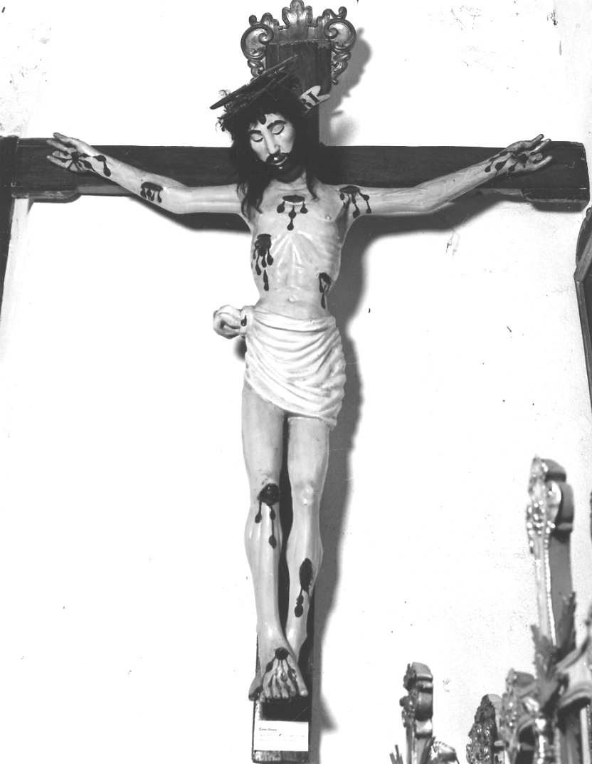 Cristo crocifisso (crocifisso, opera isolata) - ambito della Valsesia (sec. XVII)