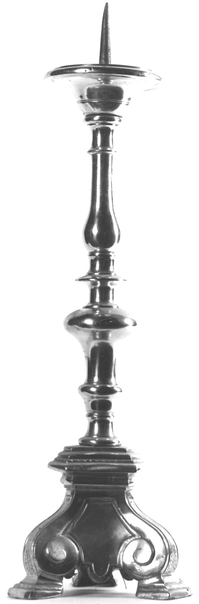 candelabro, serie - ambito milanese (prima metà sec. XVIII)