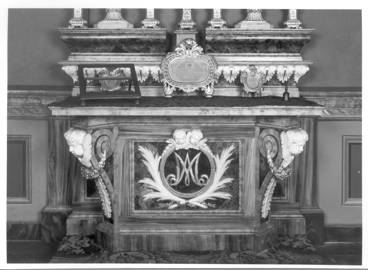 altare, opera isolata - ambito piemontese (ultimo quarto sec. XVIII)
