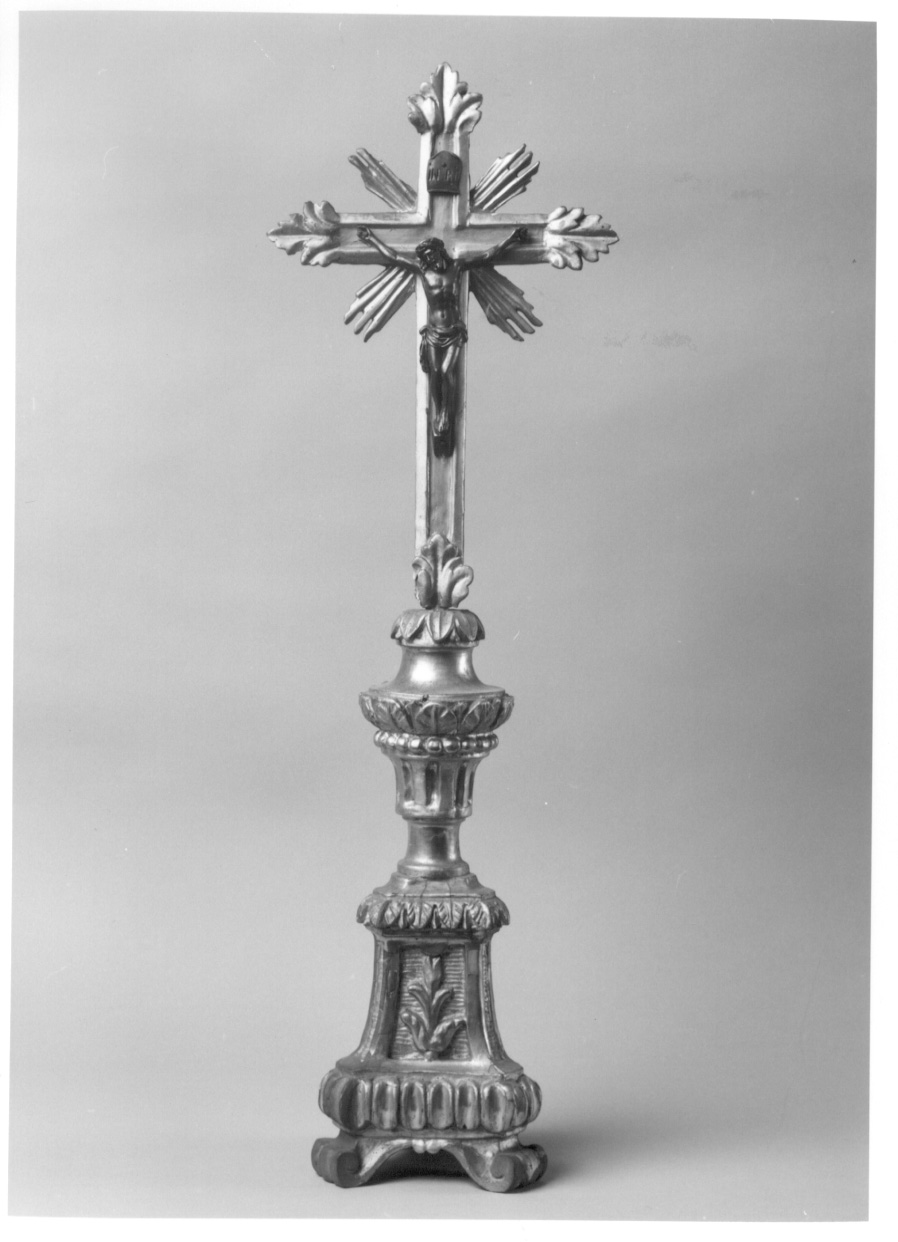 Cristo crocifisso (croce d'altare, opera isolata) - bottega piemontese (prima metà sec. XIX)