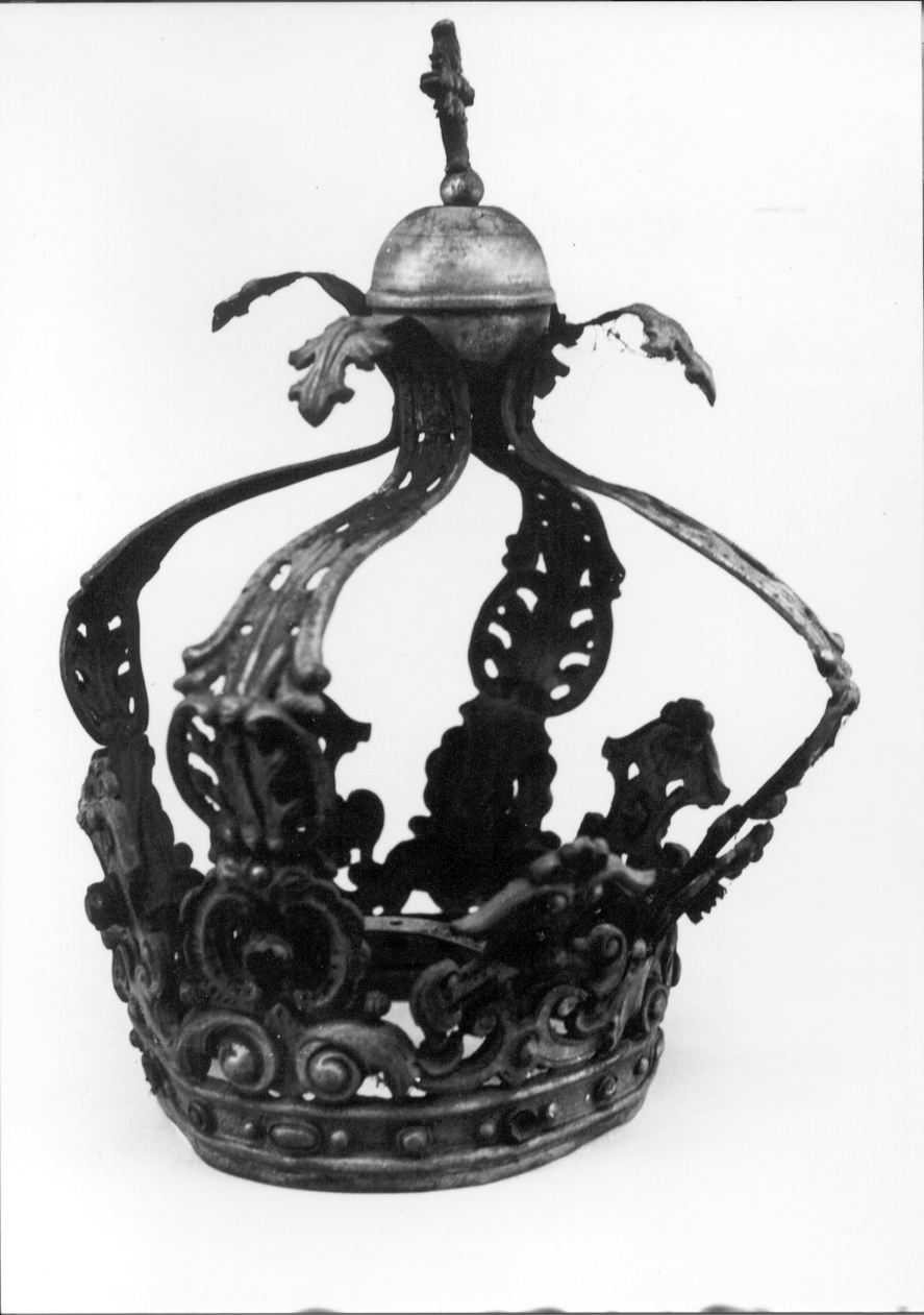 corona da statua, opera isolata - ambito astigiano (metà sec. XIX)