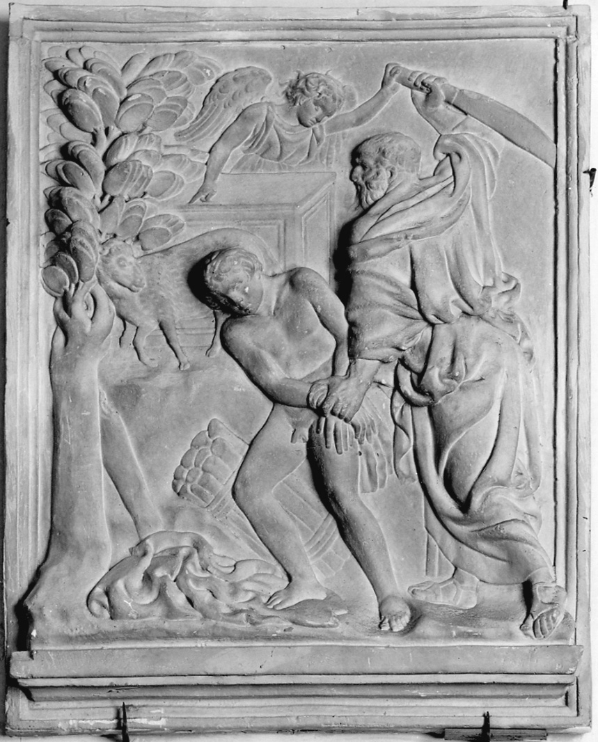 sacrificio di Isacco (scultura, serie) - bottega italiana (sec. XX)