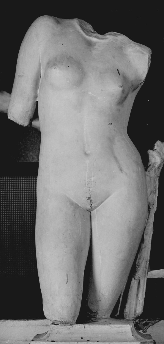 figura femminile nuda (calco, serie) - bottega italiana (sec. XIX, sec. XX)