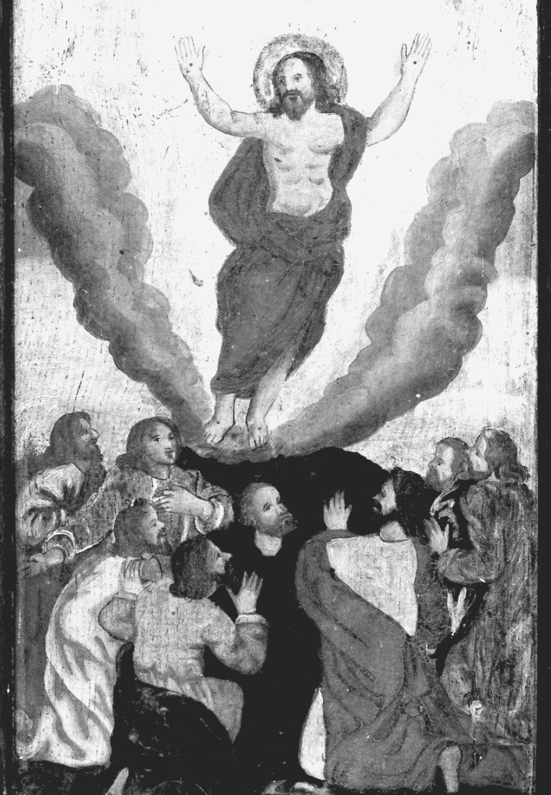ascensione di Cristo (dipinto, elemento d'insieme) - ambito piemontese (sec. XVII)