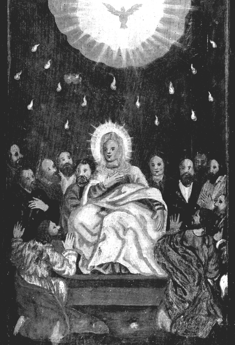 Pentecoste (dipinto, elemento d'insieme) - ambito piemontese (sec. XVII)