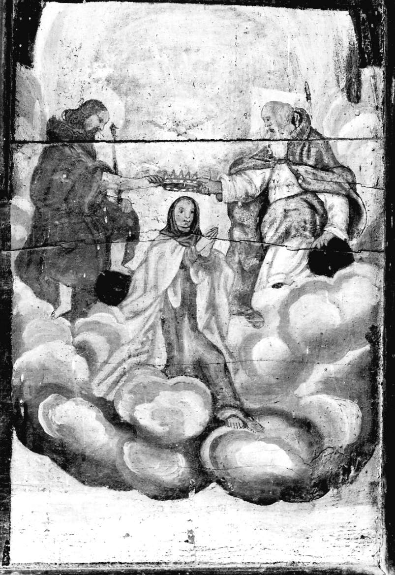 incoronazione di Maria Vergine (dipinto, elemento d'insieme) - ambito piemontese (sec. XVII)