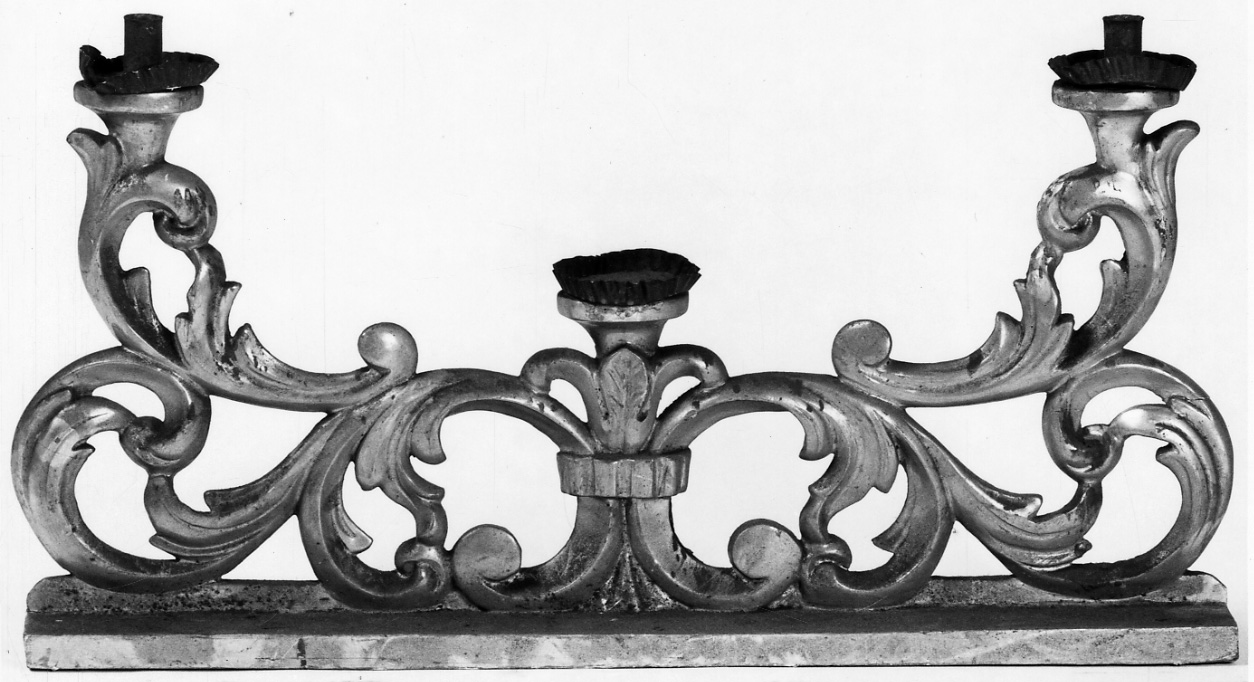 candelabro, opera isolata - manifattura piemontese (prima metà sec. XVIII)