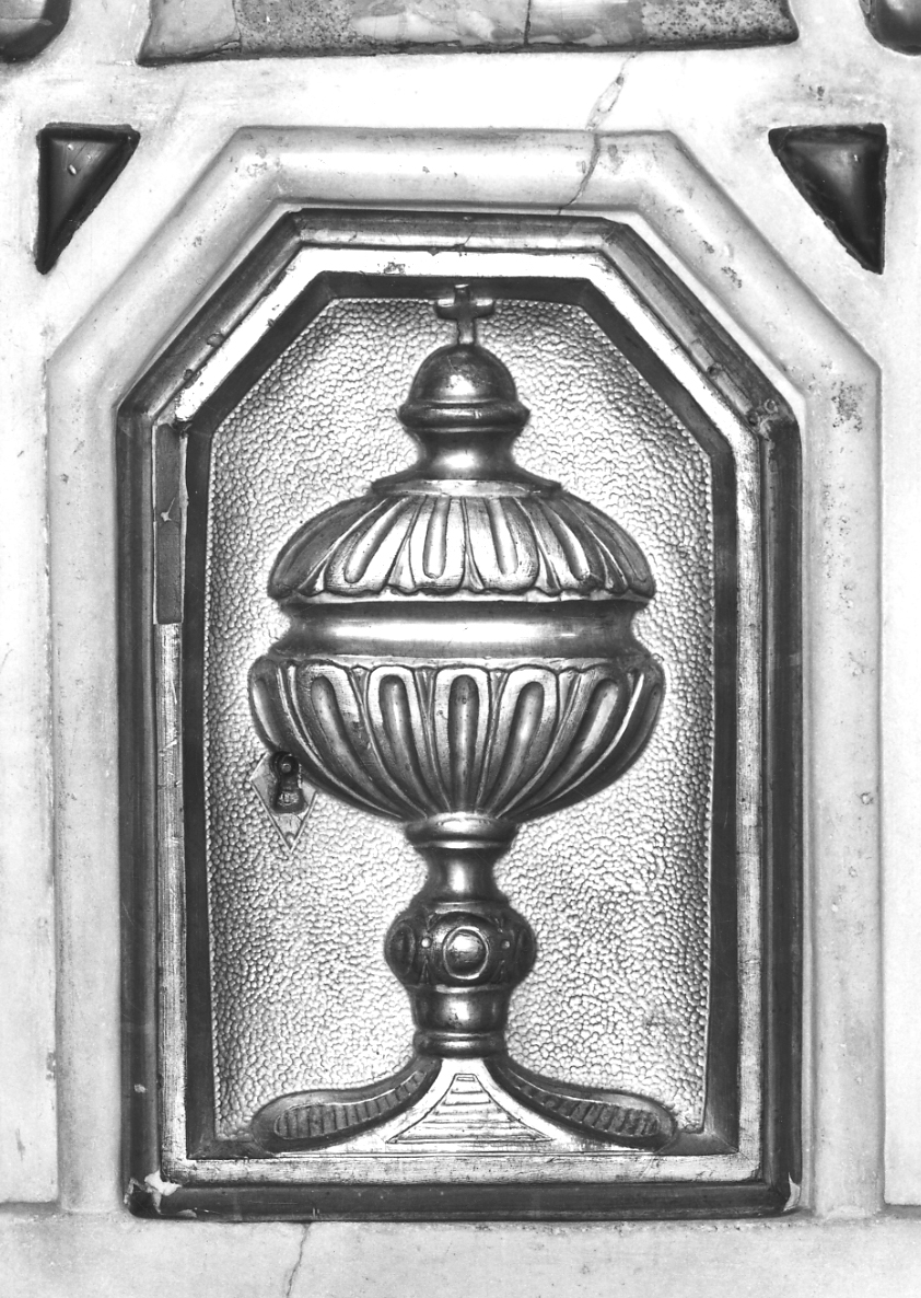 pisside (sportello di tabernacolo, elemento d'insieme) - bottega piemontese (ultimo quarto sec. XVII)