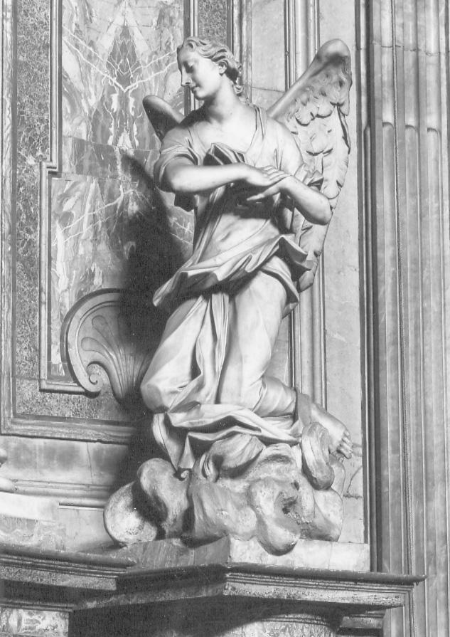 angelo (scultura, elemento d'insieme) di Tantardini Carlo Antonio (primo quarto sec. XVIII)