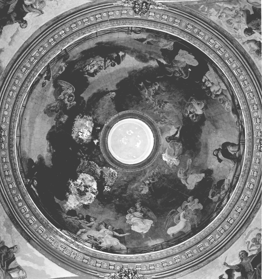 gloria di Santa Teresa d'Avila e di San Giovanni della Croce (dipinto, opera isolata) di Vacca Luigi (primo quarto sec. XIX)