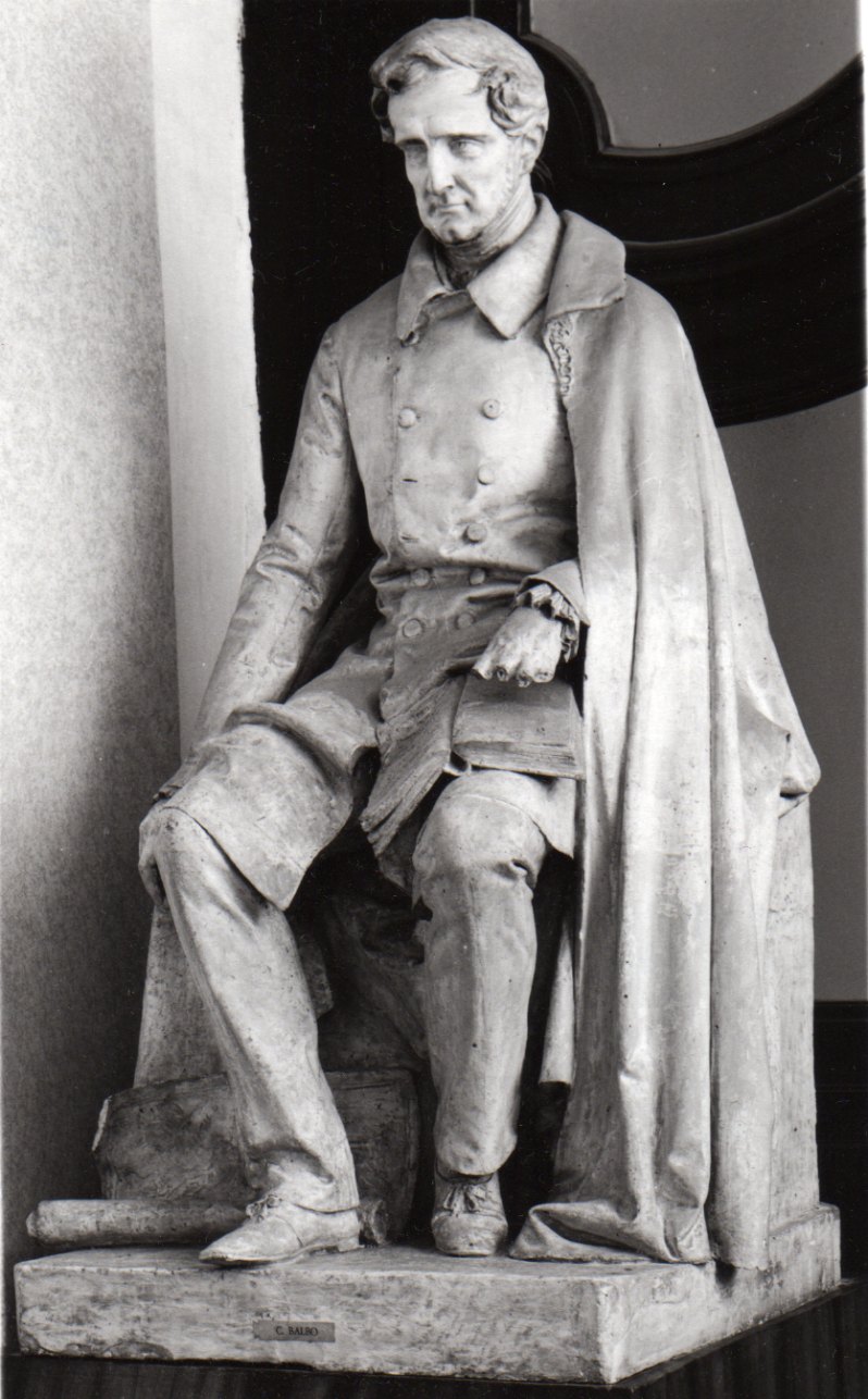 statua di Cesare Balbo (statua, opera isolata) - bottega piemontese (sec. XIX)