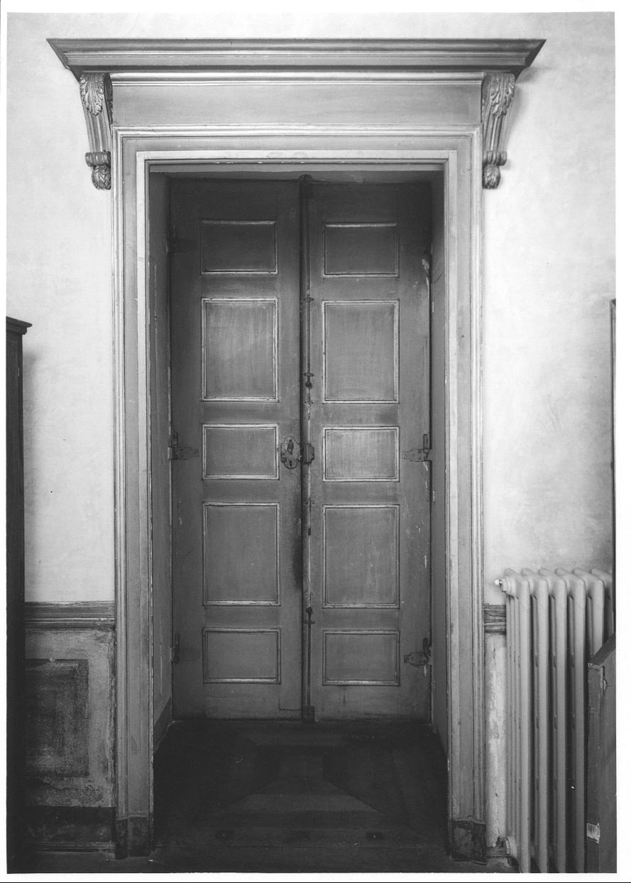 mostra di porta, opera isolata - bottega piemontese (terzo quarto sec. XIX)
