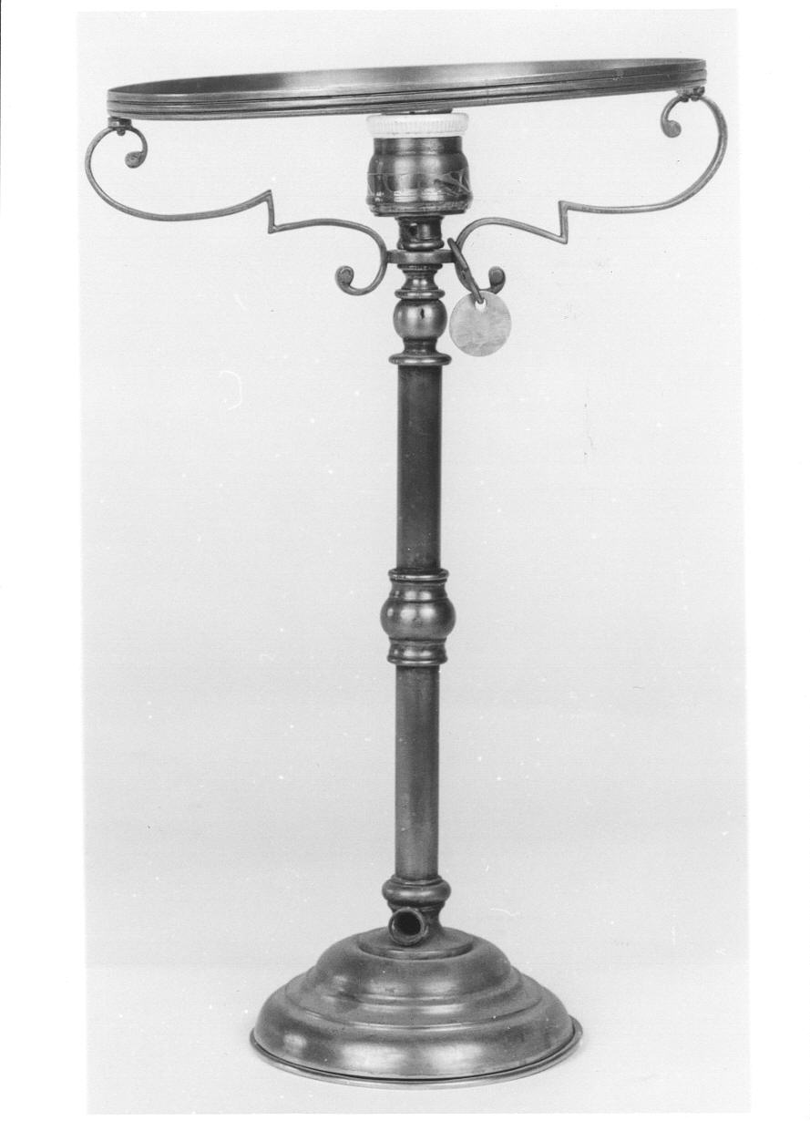 lampada da tavolo, frammento - produzione piemontese (fine/inizio secc. XIX/ XX)