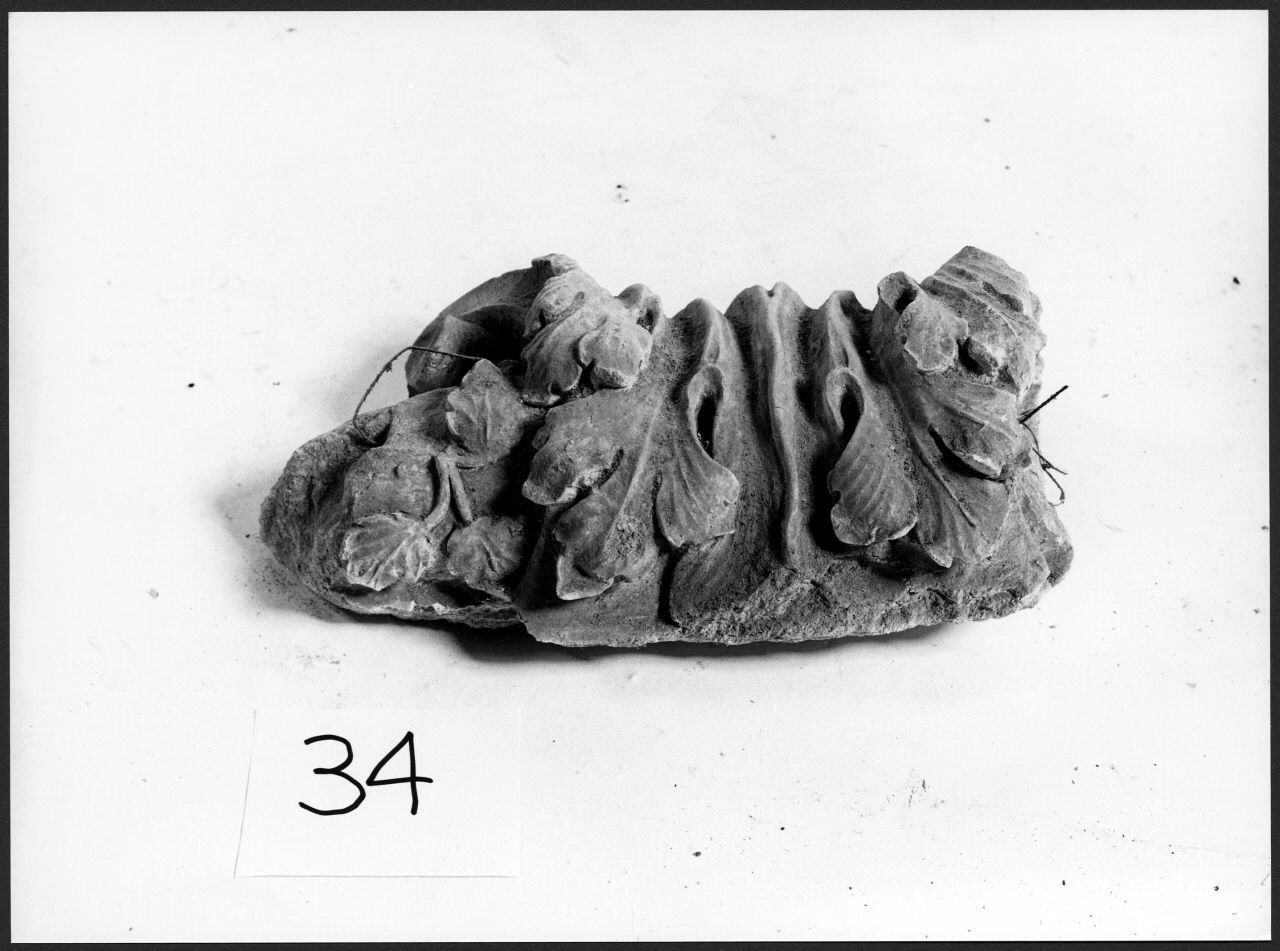 calco di scultura, frammento - ambito piemontese (sec. XIX)
