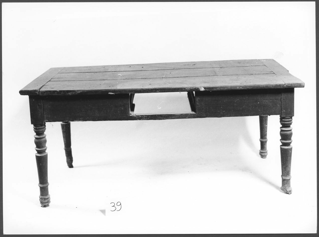 tavolo, opera isolata - ambito piemontese (sec. XIX)