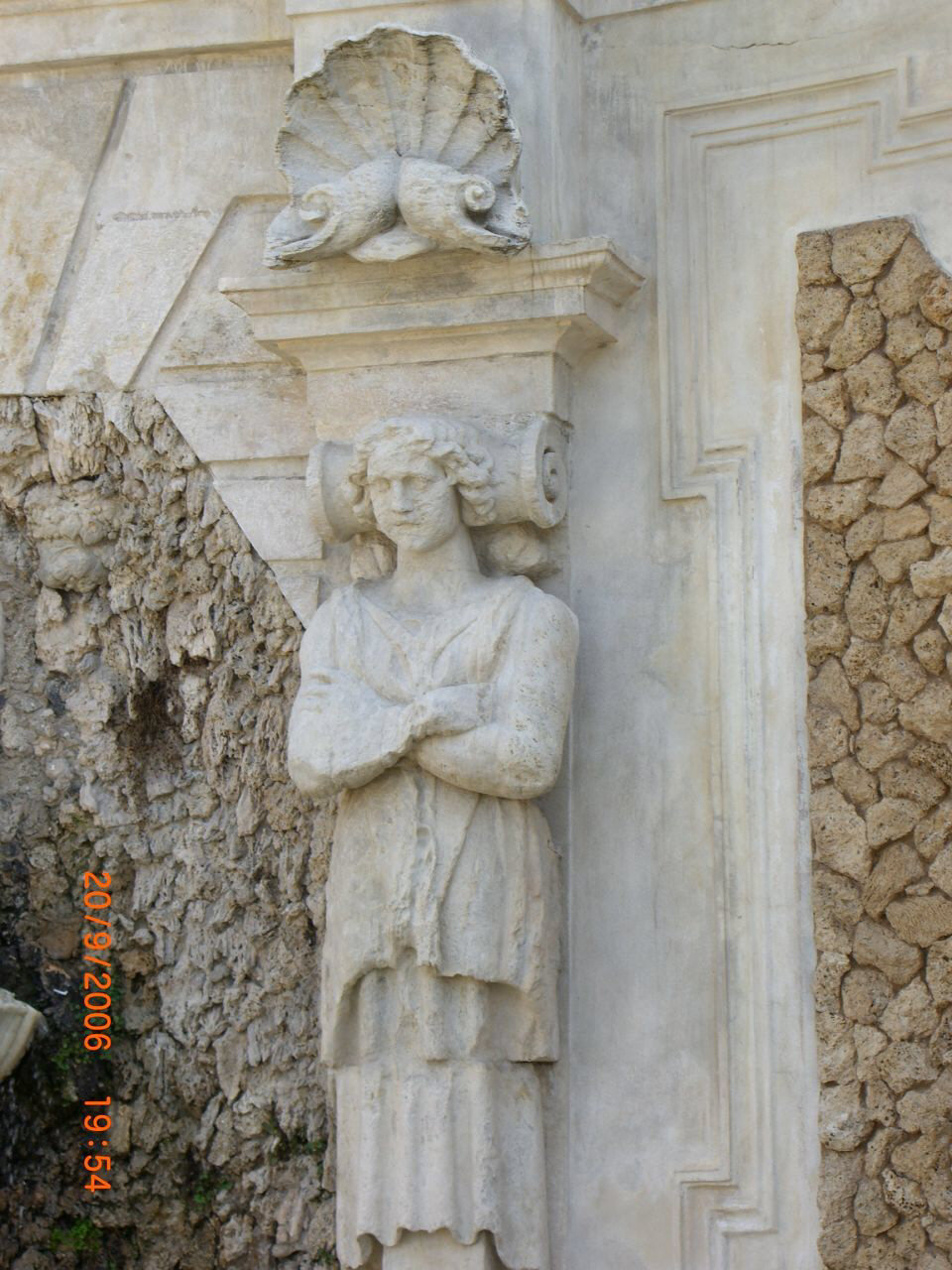 telamone (scultura, elemento d'insieme) - ambito piemontese (seconda metà sec. XVII)