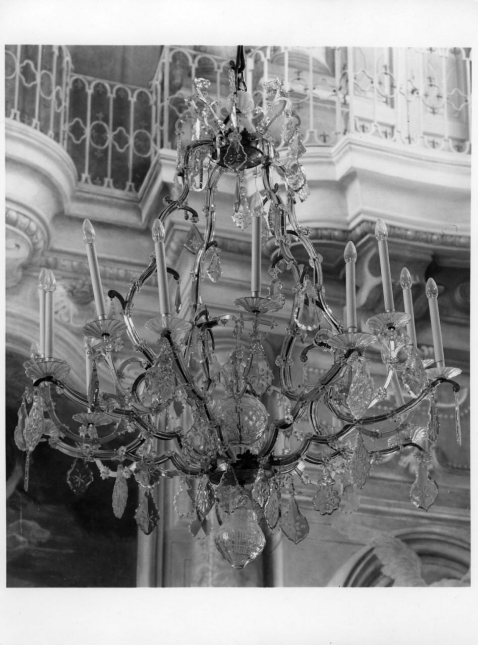 lampadario, opera isolata - ambito piemontese (seconda metà sec. XVIII)