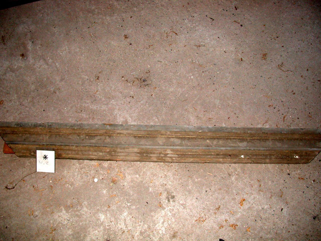 mostra di porta, frammento - ambito piemontese (sec. XIX)