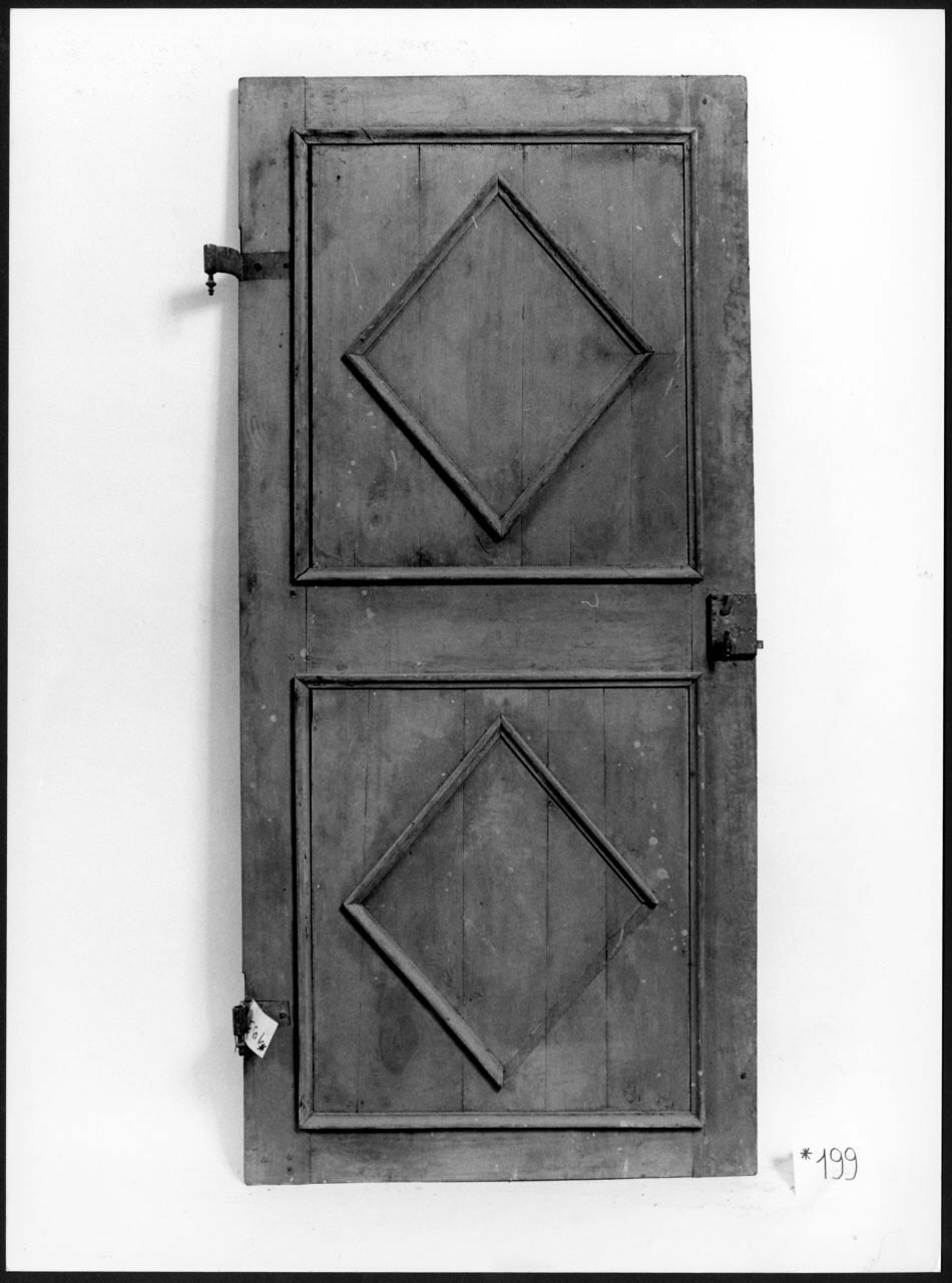 porta - ad un battente, opera isolata - ambito piemontese (sec. XIX)