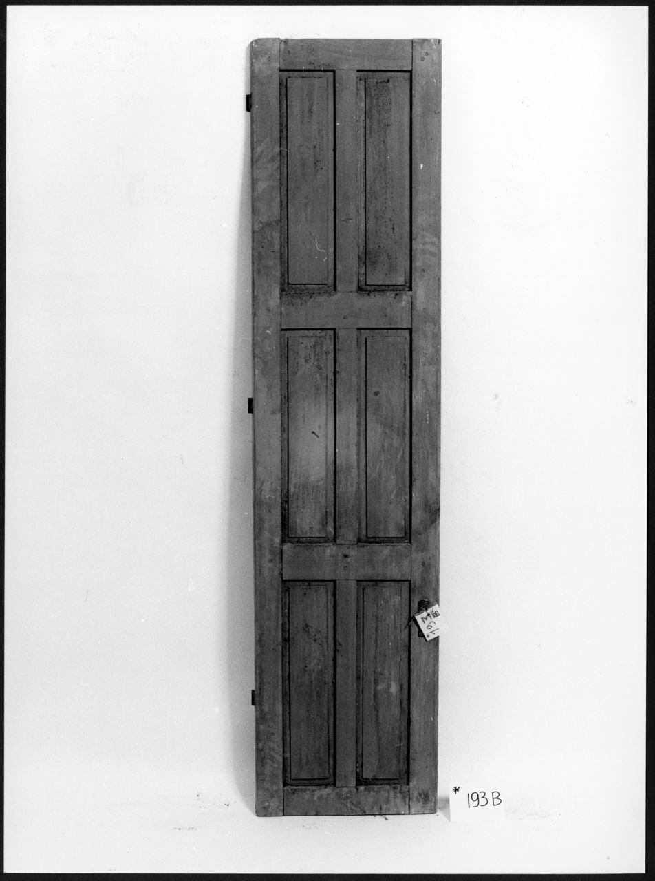 scuro di finestra, opera isolata - ambito piemontese (sec. XIX)