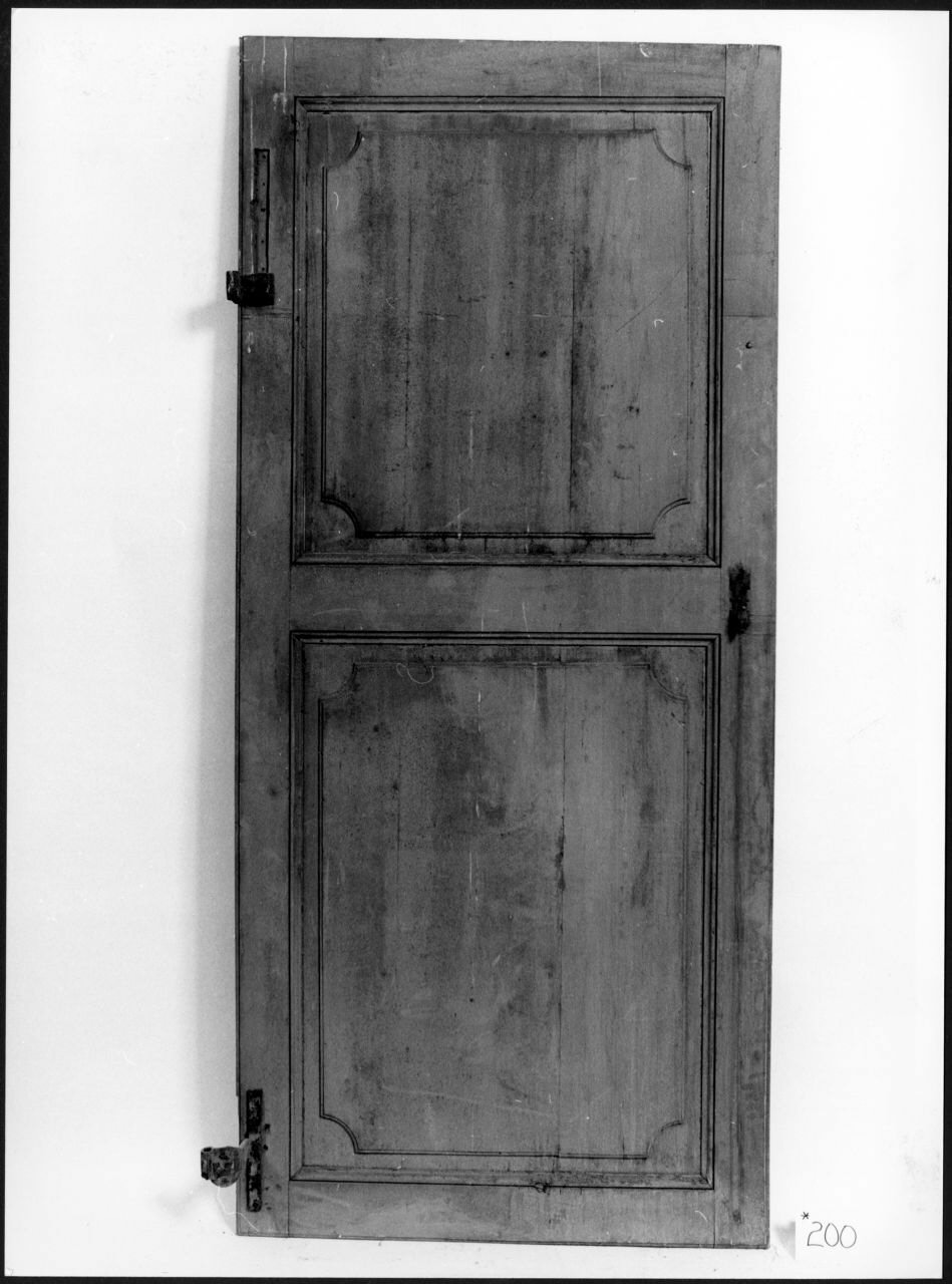 porta - ad un battente, opera isolata - ambito piemontese (sec. XIX)