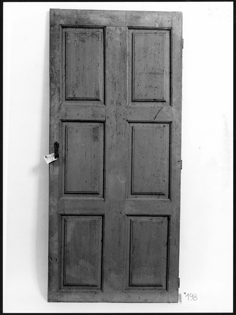 porta - ad un battente, opera isolata - ambito piemontese (sec. XIX)