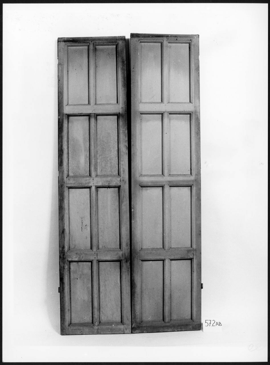 scuro di finestra, serie - ambito piemontese (sec. XIX)