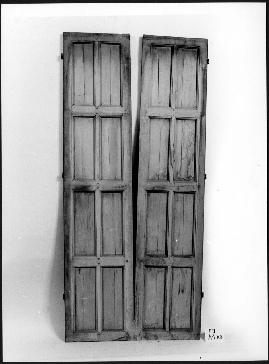 scuro di finestra, serie - ambito piemontese (sec. XIX)