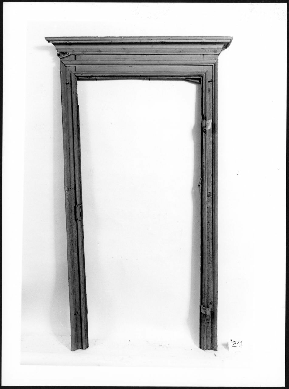 mostra di porta, opera isolata - ambito piemontese (sec. XIX)