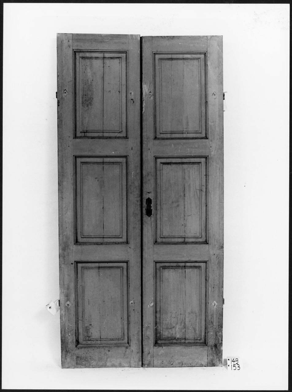 porta - a due battenti, opera isolata - ambito piemontese (sec. XIX)