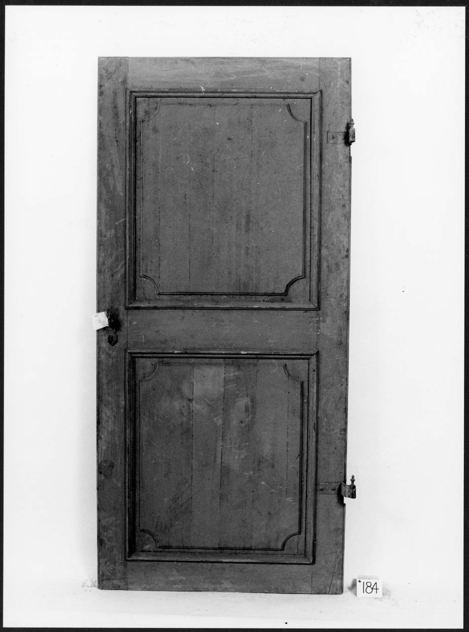 porta - ad un battente, opera isolata - ambito piemontese (sec. XIX)