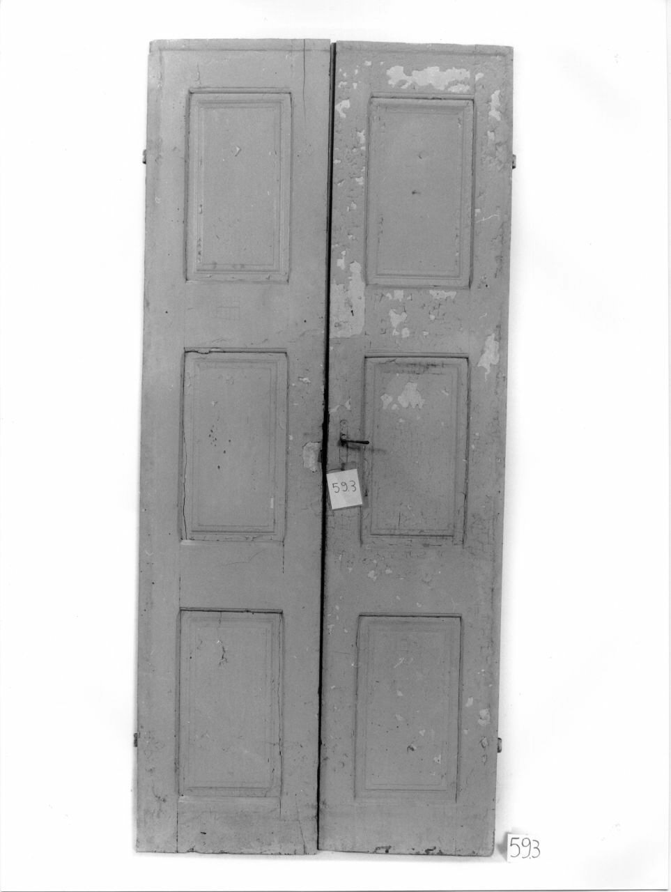 porta - a due battenti, opera isolata - ambito piemontese (sec. XIX)