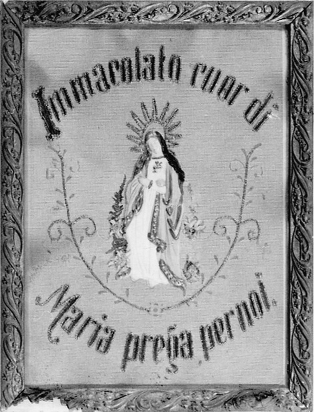 Sacro Cuore di Maria (tessuto, opera isolata) - manifattura alessandrina (primo quarto sec. XX)